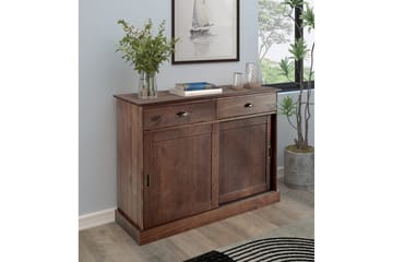 Senkkikaappi Harry 115x40x85 cm, Ruskea - 115x40x85 cm, Ruskea - Säilytys - Säilytyskalusteet - Senkki