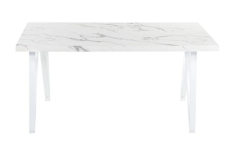 Senneterre Ruokapöytä 90x160 cm - Valkoinen/Harmaa - Huonekalut - Pöytä & ruokailuryhmä - Ruokapöydät & keittiön pöydät