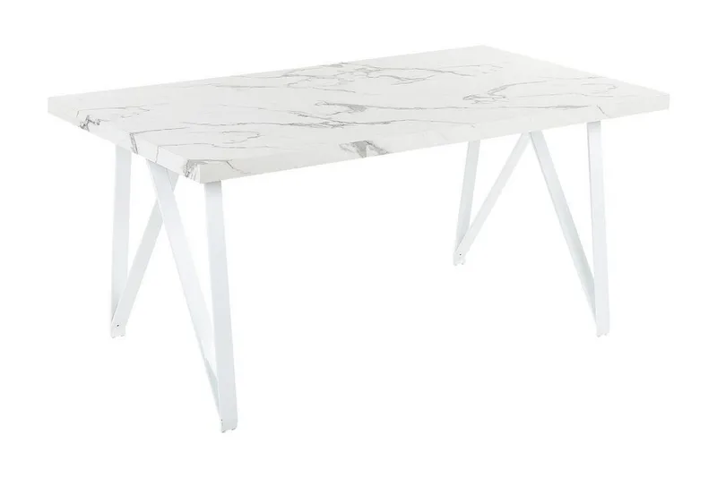 Senneterre Ruokapöytä 90x160 cm, Valkoinen/Harmaa