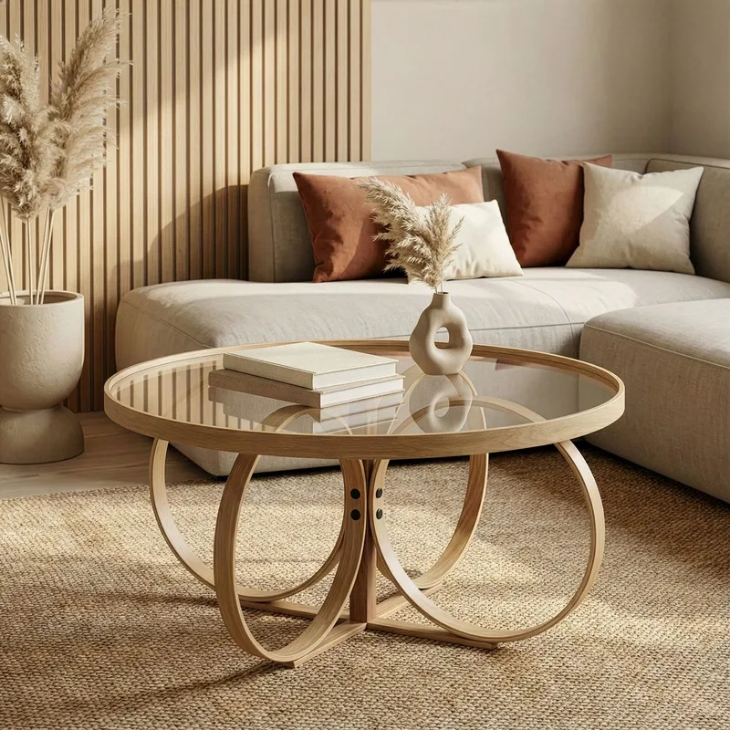 Setira Sohvapöytä 100 cm - Tammi - Huonekalut - Pöytä & ruokailuryhmä - Sohvapöytä