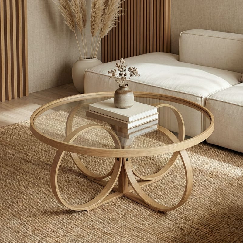 Setira Sohvapöytä 100 cm - Tammi - Huonekalut - Pöytä & ruokailuryhmä - Sohvapöytä