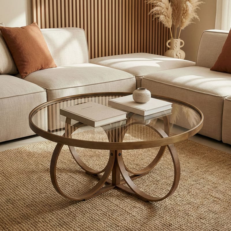 Setira Sohvapöytä 100 cm - Pähkinä - Huonekalut - Pöytä & ruokailuryhmä - Sohvapöytä