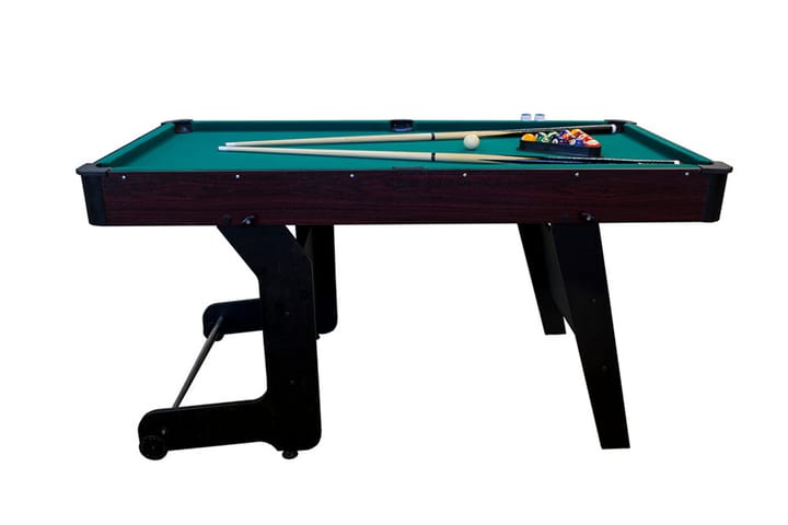 Blackwood Biljardipöytä Taitettava 5' - Musta/Vihreä - Biljardipöytä