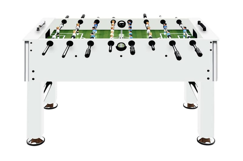 Pöytäjalkapallo teräs 60 kg 140x74,5x87,5 cm valkoinen - Huonekalut - Pöytä & ruokailuryhmä - Seurapelipöytä - Pöytäjalkapallo