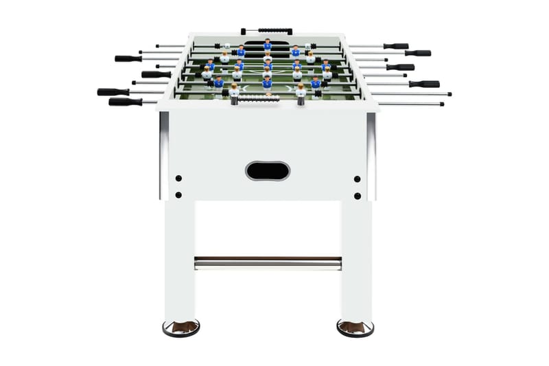 Pöytäjalkapallo teräs 60 kg 140x74,5x87,5 cm valkoinen - Huonekalut - Pöytä & ruokailuryhmä - Seurapelipöytä - Pöytäjalkapallo
