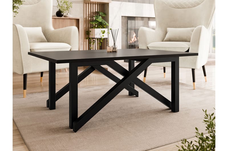 Seyloren Sohvapöytä 100 cm - Musta - Huonekalut - Pöytä & ruokailuryhmä - Sohvapöytä