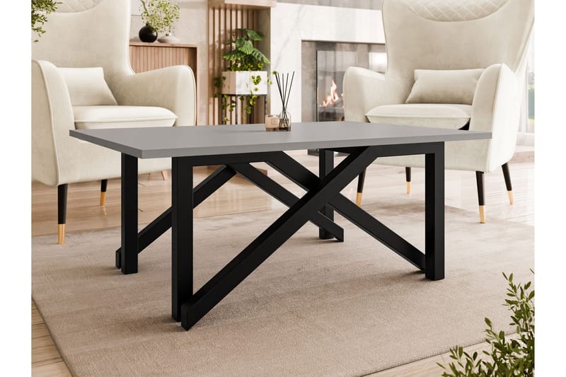 Seyloren Sohvapöytä 100 cm - Musta/Harmaa - Huonekalut - Pöytä & ruokailuryhmä - Sohvapöytä