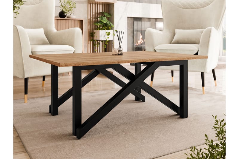 Seyloren Sohvapöytä 100 cm - Ruskea/Musta - Huonekalut - Pöytä & ruokailuryhmä - Sohvapöytä