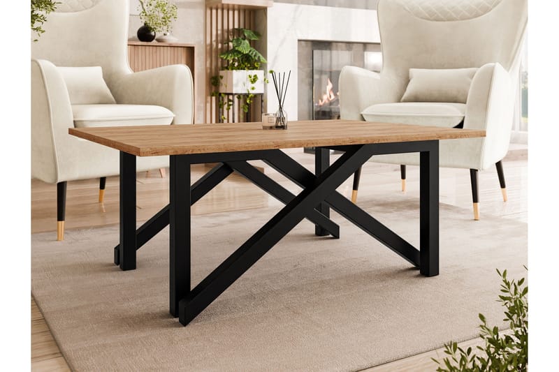 Seyloren Sohvapöytä 100 cm - Ruskea/Musta - Huonekalut - Pöytä & ruokailuryhmä - Sohvapöytä