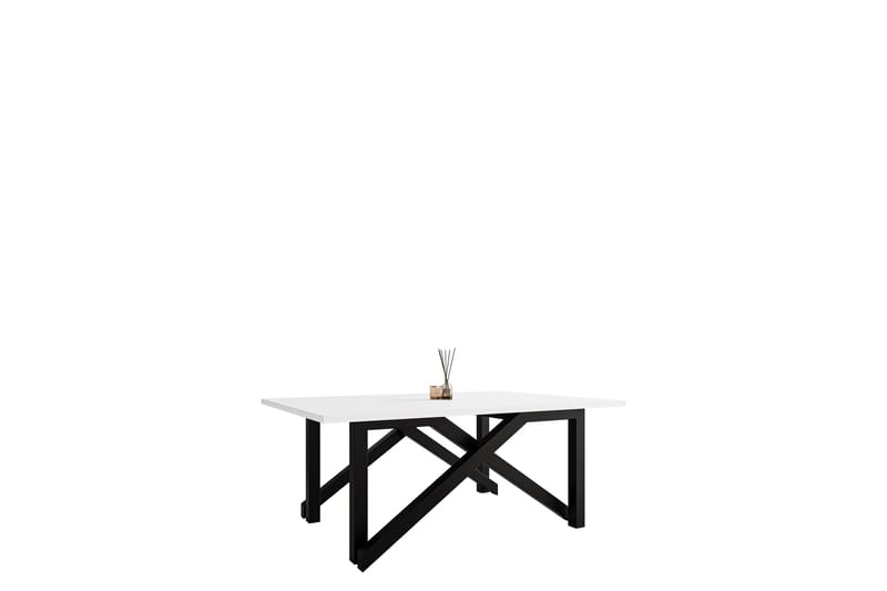 Seyloren Sohvapöytä 100 cm - Valkoinen/Musta - Huonekalut - Pöytä & ruokailuryhmä - Sohvapöytä