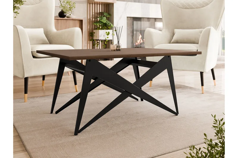 Seyloren Sohvapöytä 90 cm - Musta/Ruskea - Huonekalut - Pöytä & ruokailuryhmä - Sohvapöytä