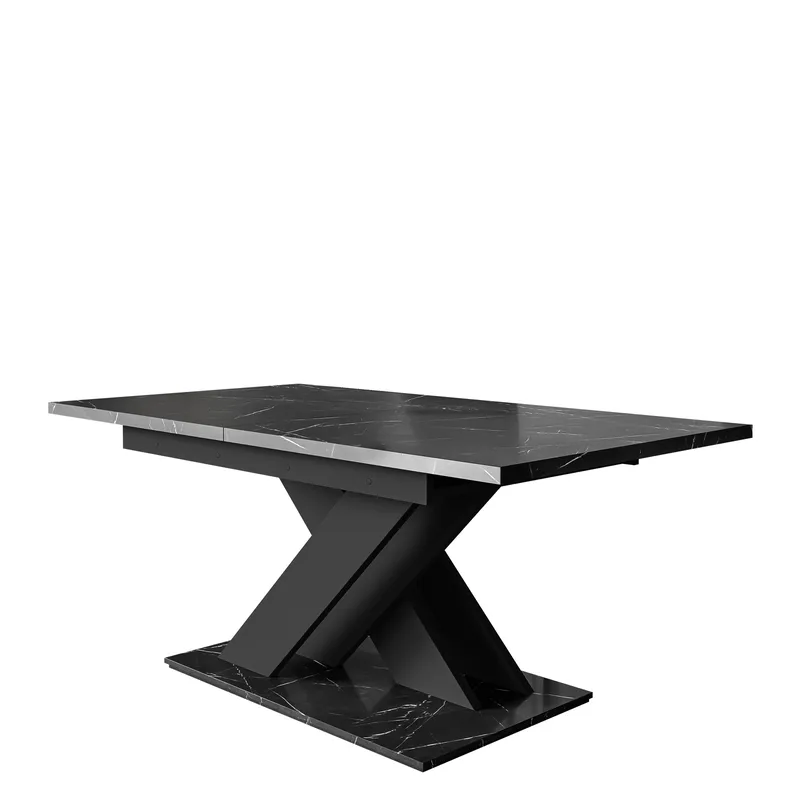 Shea Förlängningsbart Ruokapöytä 140-180 cm suorakulmainen, Musta