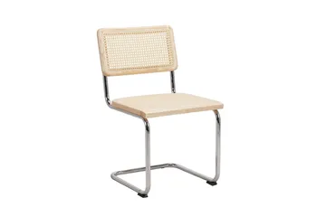 Siena-ruokailuryhmä, pyöreä 150 cm, valkolakattu, 6 Build-ruokatuolia - Valkoiseksi petsattu tammi - Huonekalut - Pöytä & ruokailuryhmä - Ruokailuryhmä