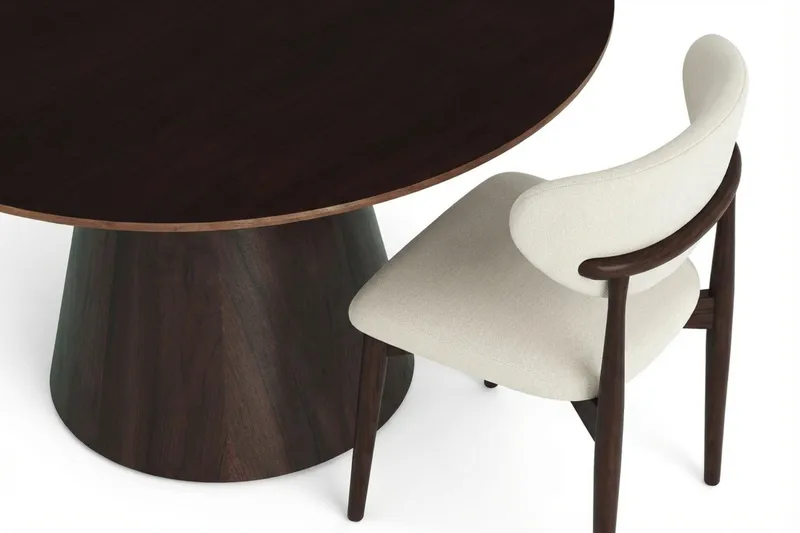 Siena-ruokailuryhmä pyöreä 130 cm savutammi, 6 Molly-ruokatuolia - Savutammi - Huonekalut - Pöytä & ruokailuryhmä - Ruokailuryhmä