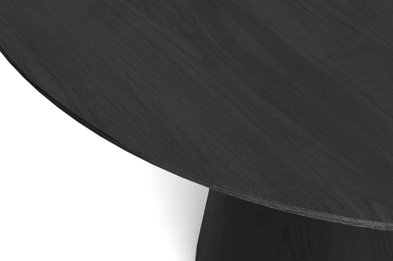 Siena suuri pyöreä ruokapöytä 150 cm, viilu - Mustakuultoinen tammi - Huonekalut - Pöytä & ruokailuryhmä - Ruokapöydät & keittiön pöydät