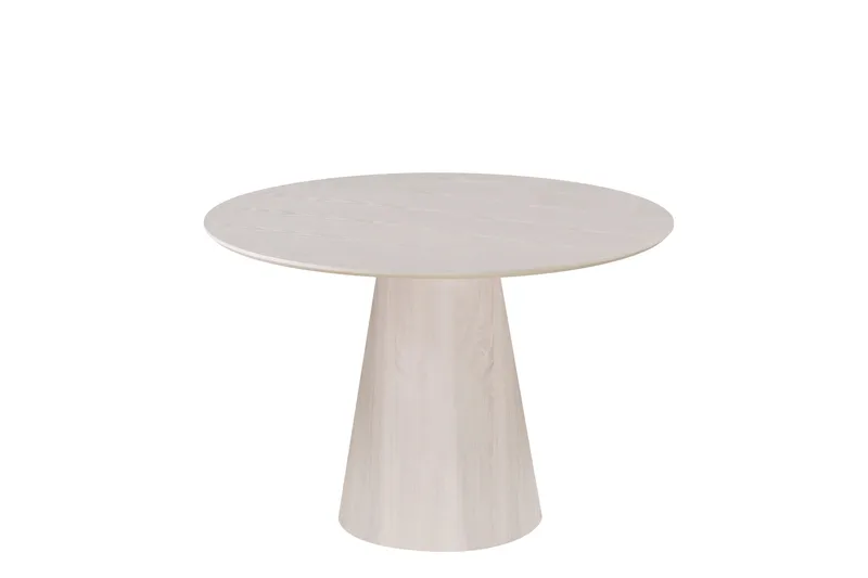 Siena Pyöreä Ruokapöytä 110 cm - Valkopesu - Huonekalut - Pöytä & ruokailuryhmä - Ruokapöydät & keittiön pöydät