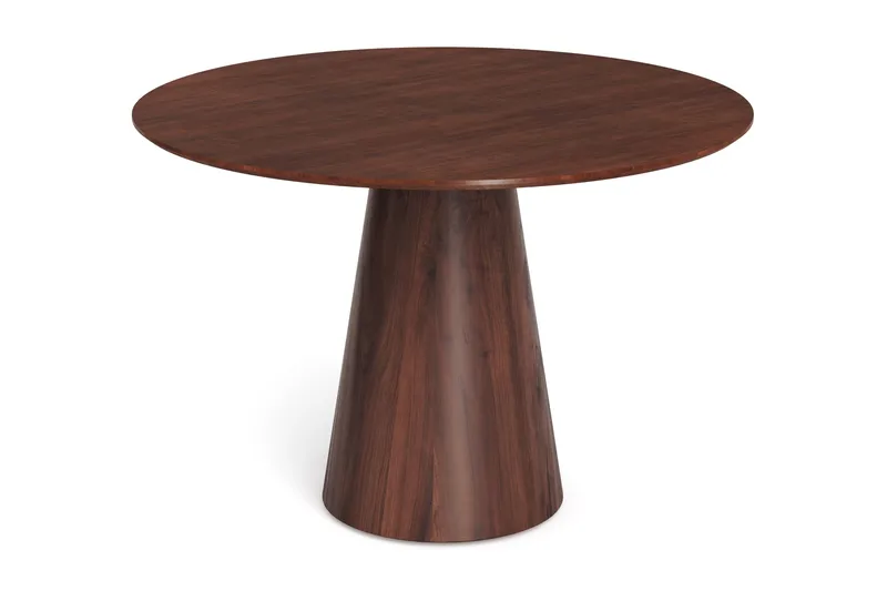 Siena Pieni Ruokapöytä Pyöreä 110 cm Viilu, Pähkinä