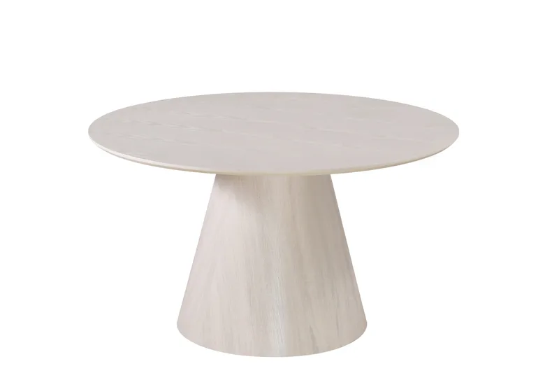 Siena Pyöreä Ruokapöytä 130 cm - Valkopesu - Huonekalut - Pöytä & ruokailuryhmä - Ruokapöydät & keittiön pöydät