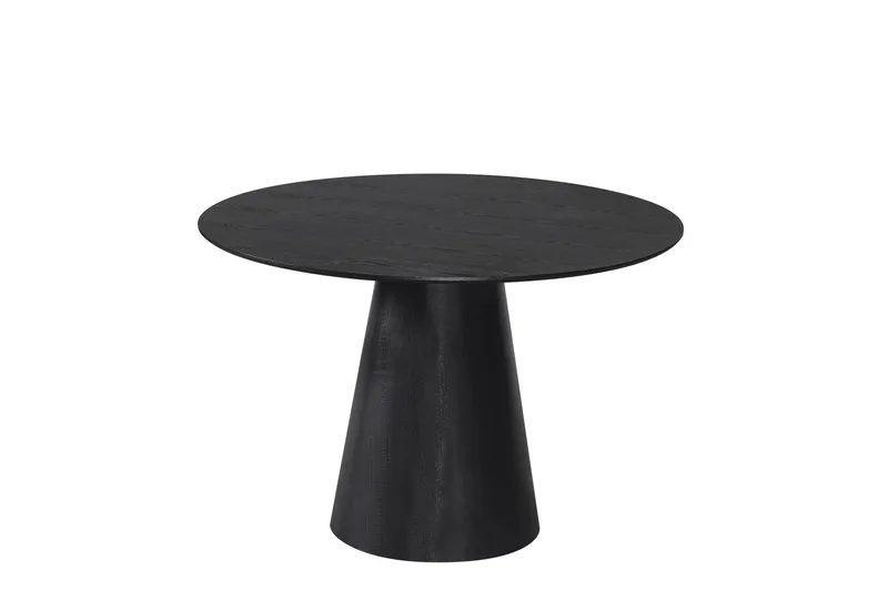 Siena Pyöreä Ruokapöytä 110 cm - Musta - Huonekalut - Pöytä & ruokailuryhmä - Ruokapöydät & keittiön pöydät