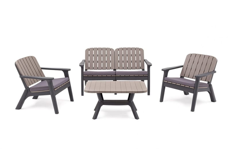 Silva Sohvapöytä 90 cm - Antrasiitti - Puutarhakalusteet - Terassipöydät - Sohvapöytä ulos & loungepöytä