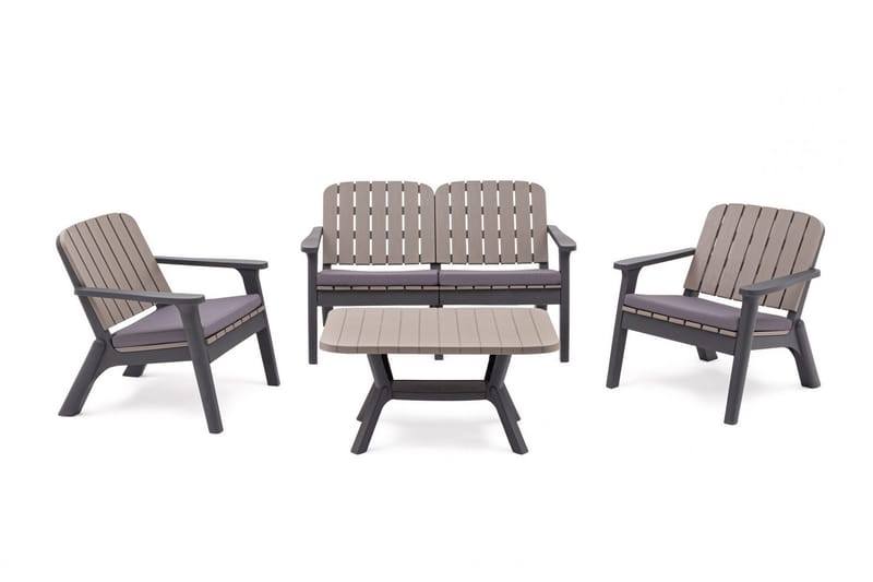 Silva Sohvapöytä 90 cm - Antrasiitti - Puutarhakalusteet - Terassipöydät - Sohvapöytä ulos & loungepöytä