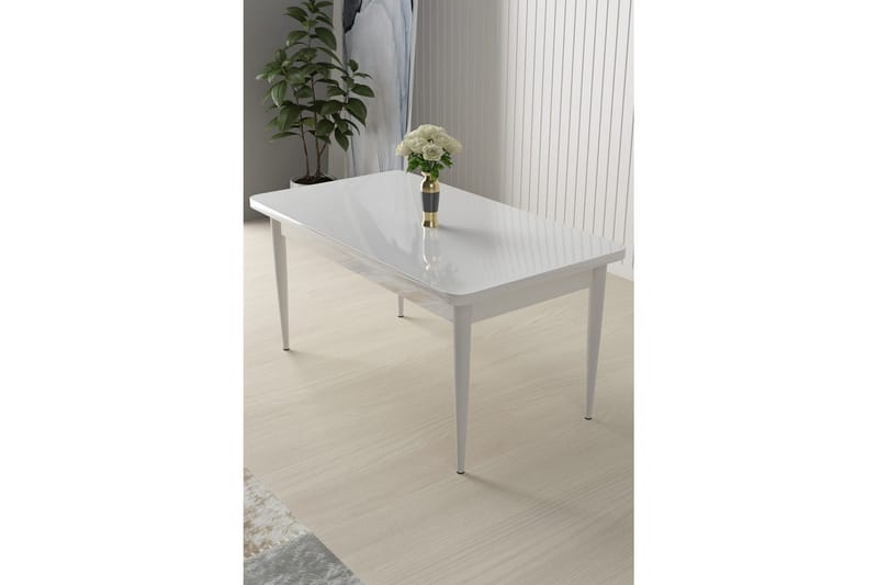 Sivaji Ruokapöytä 110 cm Suorakulmainen - Valkoinen - Huonekalut - Pöytä & ruokailuryhmä - Ruokapöydät & keittiön pöydät