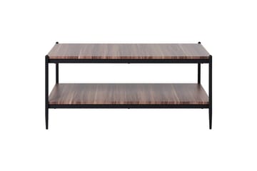 Soffbord Beliani Avoca Dark wood||Black - Huonekalut - Pöytä & ruokailuryhmä - Sohvapöytä