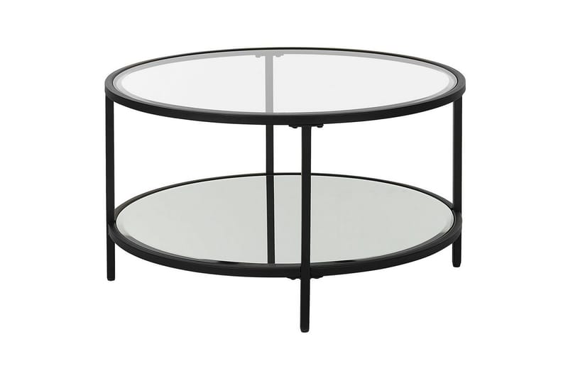 Soffbord Beliani Birney Guld/transparent Black||Transparent - Huonekalut - Pöytä & ruokailuryhmä - Sohvapöytä