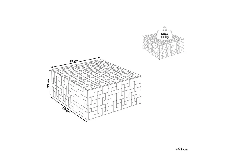 Soffbord Beliani Gambo Light wood - Huonekalut - Pöytä & ruokailuryhmä - Sohvapöytä