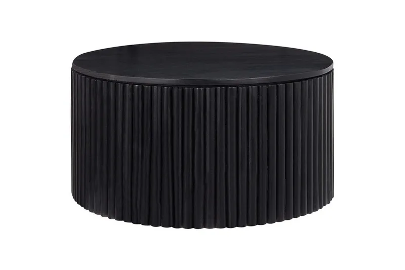 Soffbord Beliani Kirkwood Ljus trä Black, undefined