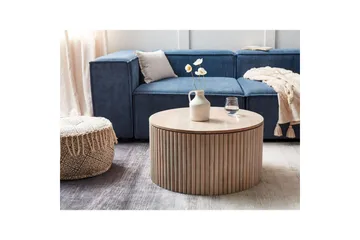 Soffbord Beliani Kirkwood Ljus trä Light wood - Huonekalut - Pöytä & ruokailuryhmä - Sohvapöytä