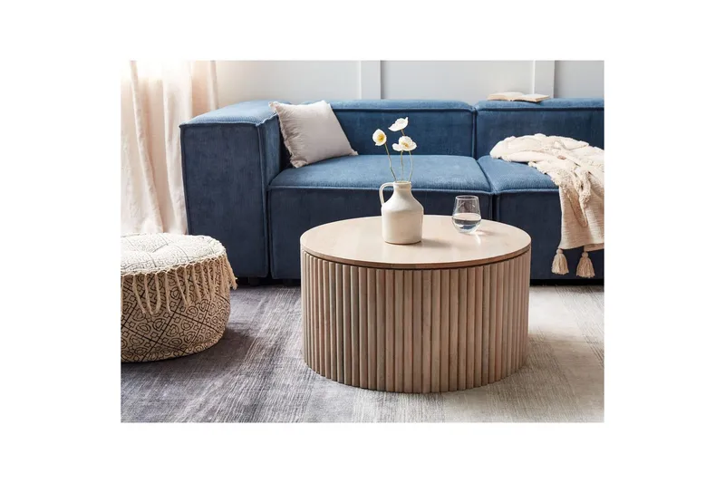 Soffbord Beliani Kirkwood Ljus trä Light wood - Huonekalut - Pöytä & ruokailuryhmä - Sohvapöytä