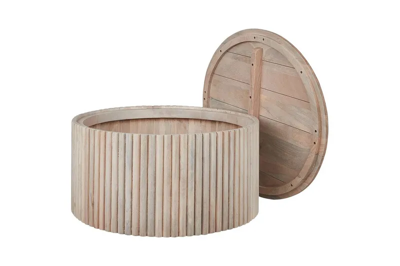 Soffbord Beliani Kirkwood Ljus trä Light wood - Huonekalut - Pöytä & ruokailuryhmä - Sohvapöytä