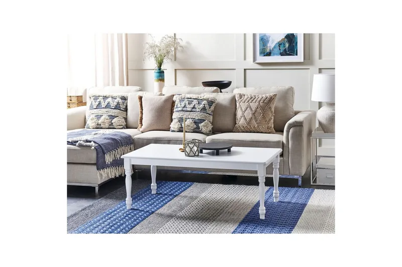 Soffbord Beliani Kokomo White - Huonekalut - Pöytä & ruokailuryhmä - Sohvapöytä