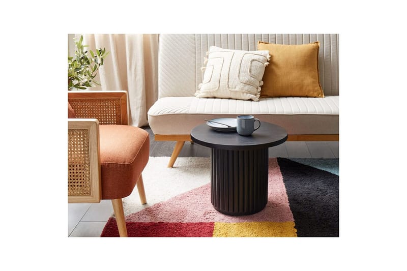 Soffbord Beliani Lemont Ljus trä Black - Huonekalut - Pöytä & ruokailuryhmä - Sohvapöytä