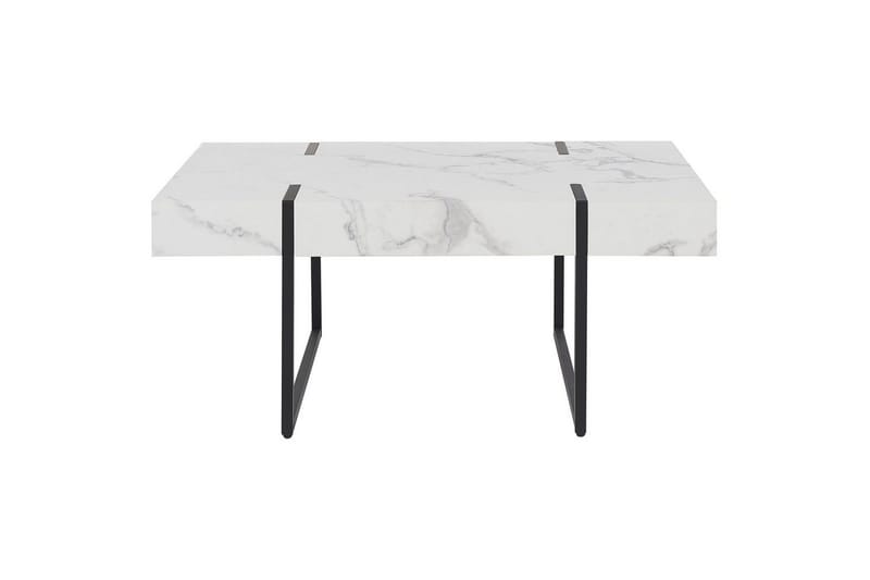 Soffbord Beliani Merced White||Black - Huonekalut - Pöytä & ruokailuryhmä - Sohvapöytä
