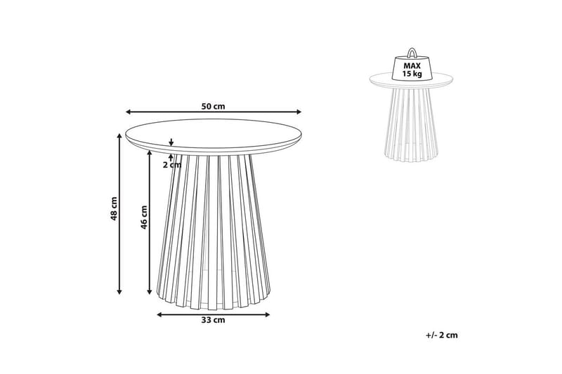 Soffbord Beliani Mesilla Dark wood - Huonekalut - Pöytä & ruokailuryhmä - Sohvapöytä