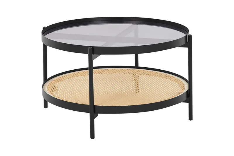 Soffbord Beliani Reno Black||Light wood, undefined