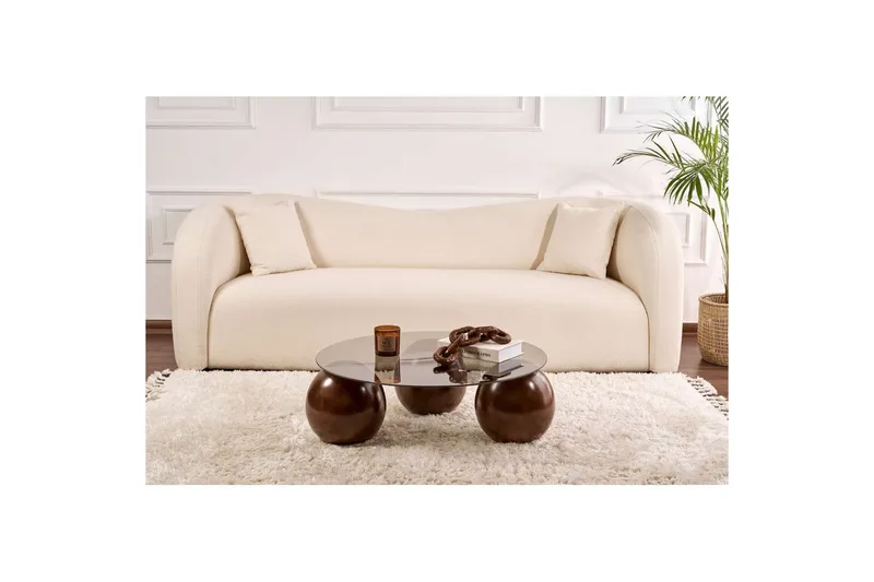 Soffbord Nordure Sibas Soffbord 85 cm Mörkbrun - Huonekalut - Pöytä & ruokailuryhmä - Sohvapöytä