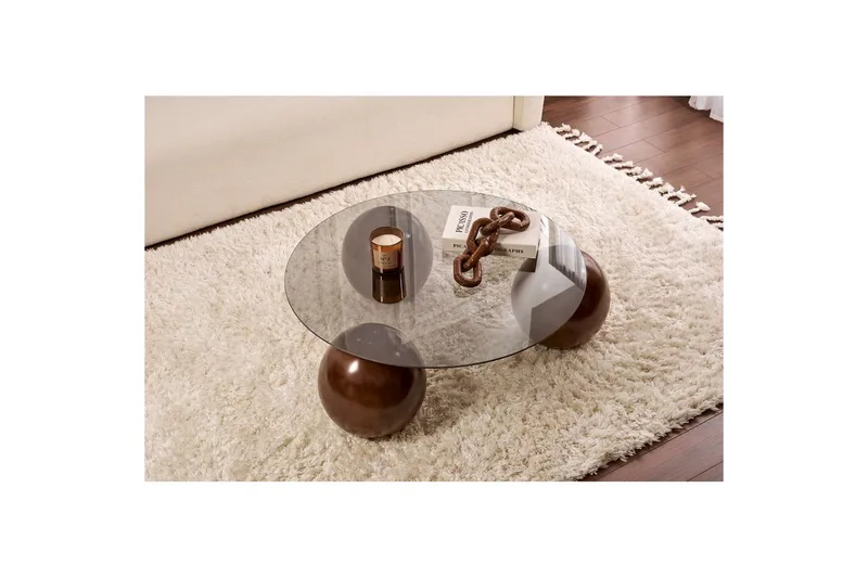 Soffbord Nordure Sibas Soffbord 85 cm Mörkbrun - Huonekalut - Pöytä & ruokailuryhmä - Sohvapöytä