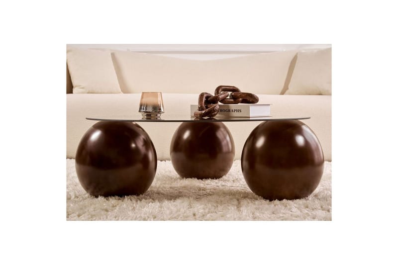 Soffbord Nordure Sibas Soffbord 85 cm Ruskea - Huonekalut - Pöytä & ruokailuryhmä - Sohvapöytä