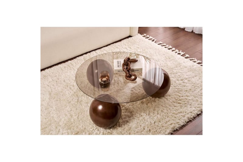 Soffbord Nordure Sibas Soffbord 85 cm Ruskea - Huonekalut - Pöytä & ruokailuryhmä - Sohvapöytä