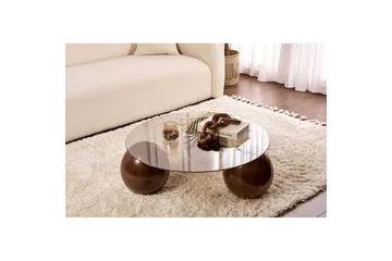 Soffbord Nordure Sibas Soffbord 85 cm Ruskea - Huonekalut - Pöytä & ruokailuryhmä - Sohvapöytä