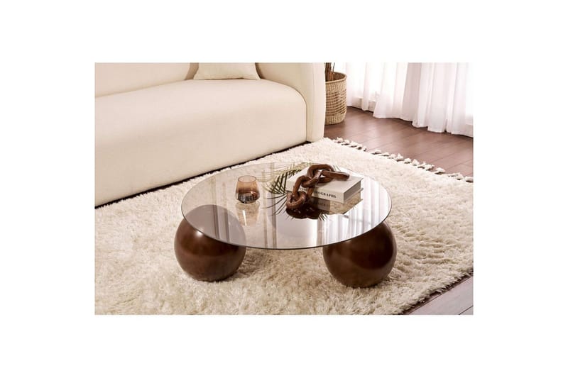 Soffbord Nordure Sibas Soffbord 85 cm Ruskea - Huonekalut - Pöytä & ruokailuryhmä - Sohvapöytä