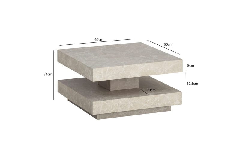Soffbord Wohnling Sand - Huonekalut - Pöytä & ruokailuryhmä - Marmoripöydät