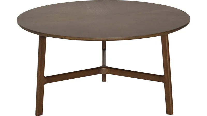 Sohvapöytä Älvros 85 cm, Ruskeaksi lakattu tammi