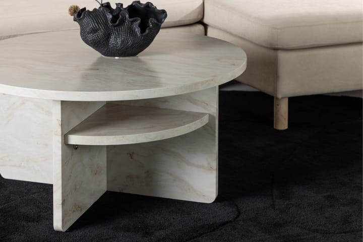 Ålesund Sohvapöytä 85 cm Beige - Venture Home - Sohvapöytä