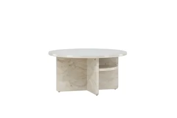 Ålesund Travertiini Sohvapöytä 85 cm - Beige - Huonekalut - Pöytä & ruokailuryhmä - Sohvapöytä