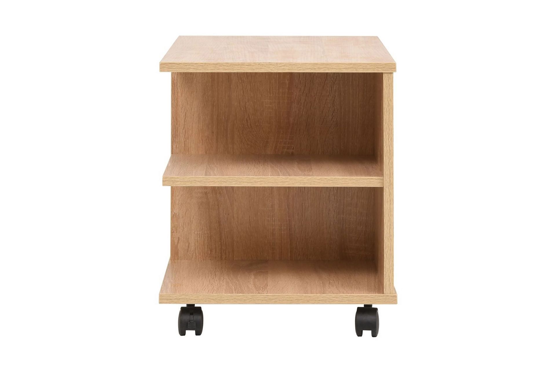 245724 Hylly pyörillä 50x35x42 cm tammi - Ruskea - Huonekalut - Pöytä & ruokailuryhmä - Sohvapöytä