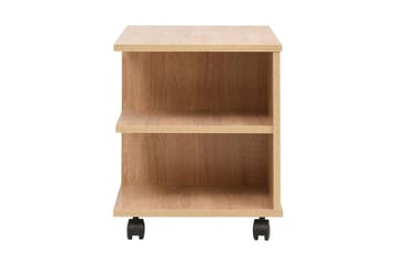 245724 Hylly pyörillä 50x35x42 cm tammi - Ruskea - Huonekalut - Pöytä & ruokailuryhmä - Sohvapöytä
